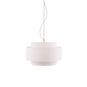 Globen Lighting Noah Pendelleuchte 50 Bouclé Weiß
