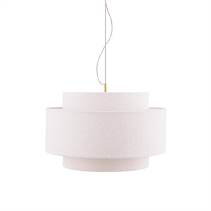 Globen Lighting Noah Pendelleuchte 70 Bouclé Weiß