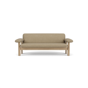 Audo Brasilia Sofa 2-Sitzer Eiche/Audo Bouclé