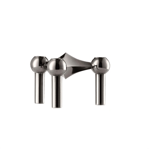 STOFF Nagel Kerzenständer H6.5 Schwarzes Chrom
