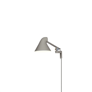 Louis Poulsen NJP Wandlampe Kurzer Arm 3000K Licht Aluminium/ Grau