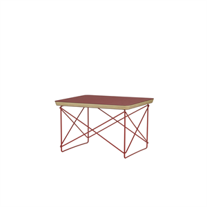 Vitra Occasional Table LTR Nachttisch/Beistelltisch Dark Brick/Eames Classic Red
