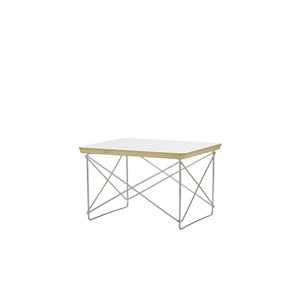 Vitra Occasional Table LTR Nachttisch/Beistelltisch, Laminat Weiß /Edelstahl