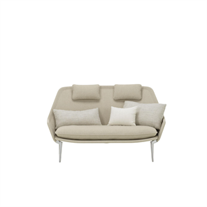 Vitra Slow Sofa Flocca 0650/ Beige 02/ Chrom