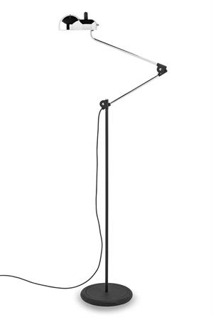 Stilnovo Topo Piantana Stehlampe Chrom