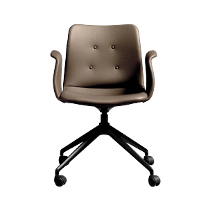 Bent Hansen Primum 4-Star Esszimmerstuhl mit Rollen Schwarz/ Zenso 3 292