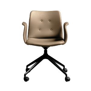 Bent Hansen Primum 4-Star Esszimmerstuhl mit Rollen Schwarz/ Zenso 3 228