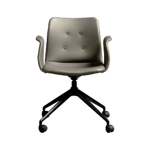 Bent Hansen Primum 4-Star Esszimmerstuhl mit Rollen Schwarz/ Zenso 3 214
