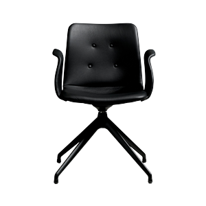 Bent Hansen Primum 4-Star Esszimmerstuhl mit Drehgelenk Schwarz/ Zenso 3 207