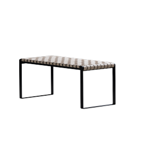Bent Hansen Geflochtene Bank aus Schwarz Nylon