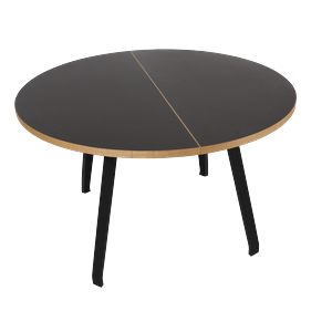 Bent Hansen Primum Esstisch Schwarz Linoleum/ Schwarz Buche