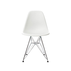 Vitra Eames Plastic DSR Dining Chair Weiß/ Chrom