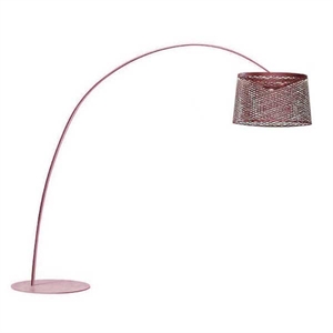 Foscarini Twiggy Grid Stehlampe Außen Rot