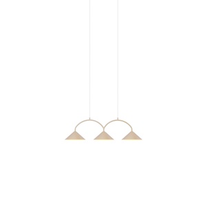 Globen Lighting Curve 3 Pendelleuchte Beige
