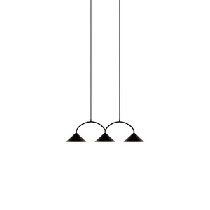 Globen Lighting Curve 3 Pendelleuchte Schwarz
