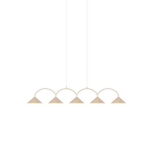 Globen Lighting Curve 5 Pendelleuchte Beige