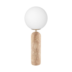 Globen Lighting Torrano Tischlampe Beige Travertin