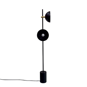 Handvärk Studio Stehleuchte Schwarz & Messing