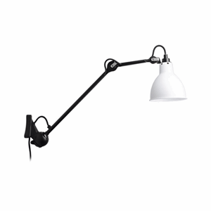 Lampe Gras N222 Væglampe Mat Sort & Hvid