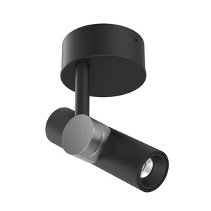 Linea Light Goose Wandlampe Ø14 Schwarz/ Gebürstet Nickel