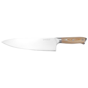 Mareld Europäisches Kochmesser 21 cm Helles Holz