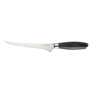 Mareld Akio Japanisches flexibles Filetiermesser 19 cm Schwarz