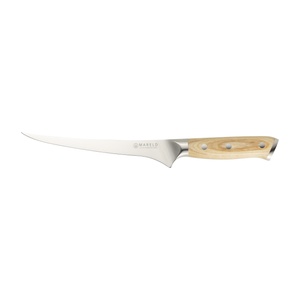 Mareld Europäisches Filetiermesser 19 cm Helles Holz