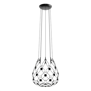 Luceplan Mesh Pendelleuchte Ø55 Schwarz