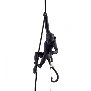 Seletti Monkey With Rope Deckenleuchte Schwarz Außenbereich