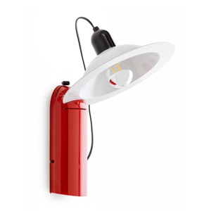 Stilnovo Lampiatta Tischlampe Rot