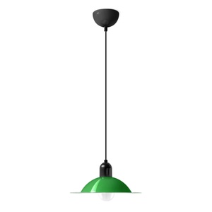 Stilnovo Lampiatta Pendelleuchte Klein Weiß/ Grün