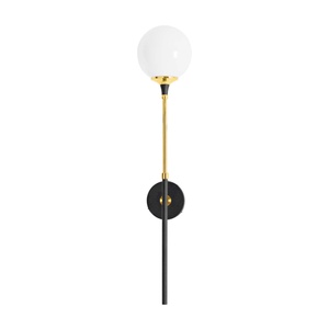 Stilnovo Galassia Wandlampe 1 Gold/ Weiß