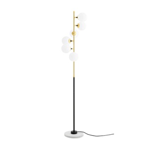 Stilnovo Galassia Stehlampe Gold/ Weiß