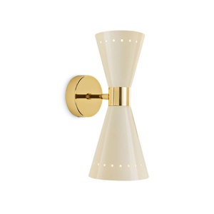 Stilnovo Megafono Wandlampe 2 Gold/Elfenbein