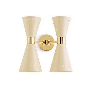 Stilnovo Megafono Wandlampe 4 Gold/Elfenbein