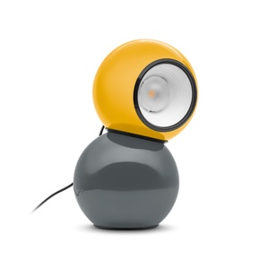 Stilnovo Gravitino Tischlampe Grau/ Gelb