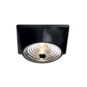 Stilnovo Goletta Wandlampe Glänzend Schwarz/ Transparent