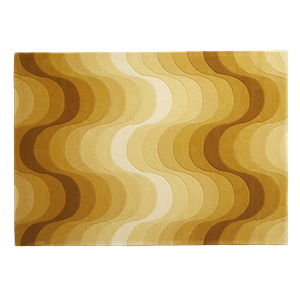 Verpan Wave Teppich Gelb