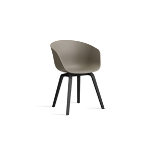 HAY AAC22 Esszimmerstuhl Schwarz/Khaki