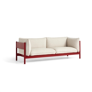 HAY Arbour 3-Sitzer Sofa Rot /Hallingdal 220