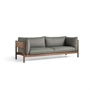 HAY Arbour 3-Sitzer Sofa Walnuss/Atlas 931