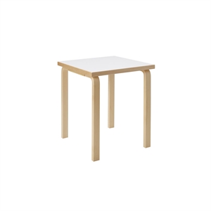 artek Aalto 80C Quadratischer Kindertisch Weiß