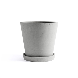 HAY Flowerpot mit Untertasse XXL Grau