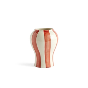 HAY Sobremesa Stripe Vase Klein Rot