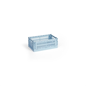 HAY Colour Crate Aufbewahrungsbox Klein Hellblau