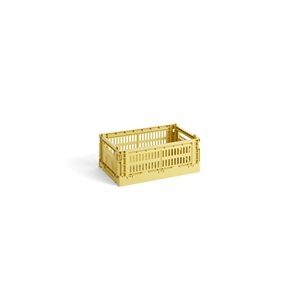 HAY Colour Crate Aufbewahrungsbox Klein Dusty Yellow