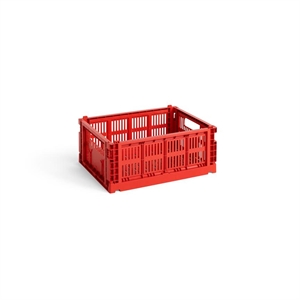 HAY Colour Crate Aufbewahrungsbox Mittel Rot