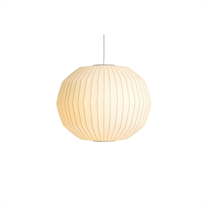 HAY Nelson Angled Sphere Bubble Pendelleuchte Medium Off-White