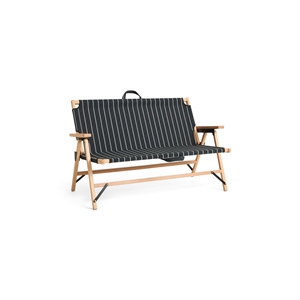 HAY Outdoor-Marktsofa Schwarz/ Beige
