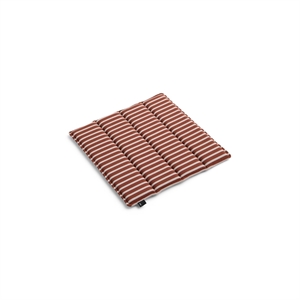 HAY Terrazza Sitzkissen 40x40 Terracotta Bold Stripe